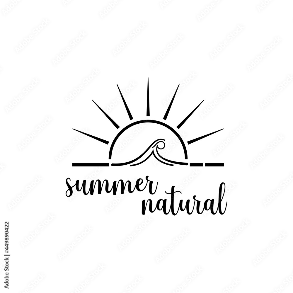 sunset logo simple line vector design illustration sunset logo simple line vector design illustration