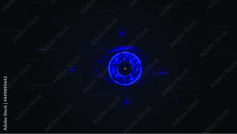 Obraz premium Computer vision technology and artificial intelligence