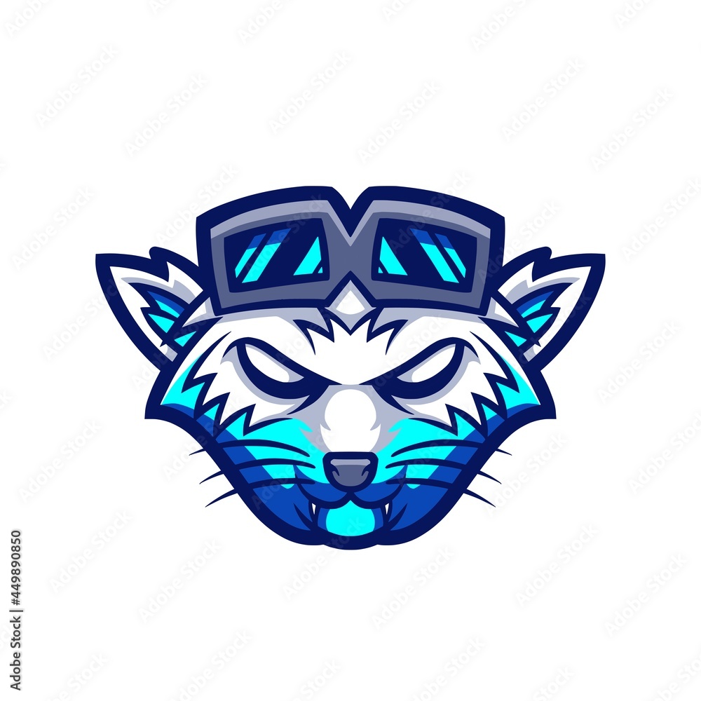 Cool Wolf Esport Gaming Logo