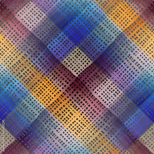 Imitation of a texture of rough canvas. Seamless pattern.