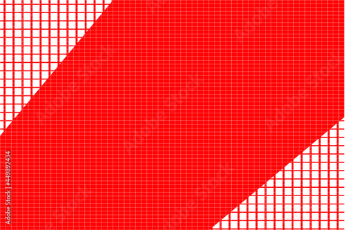 red and white tablecloth