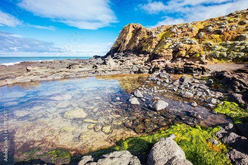 Views of Flinders Blowhole in Victoria Australia