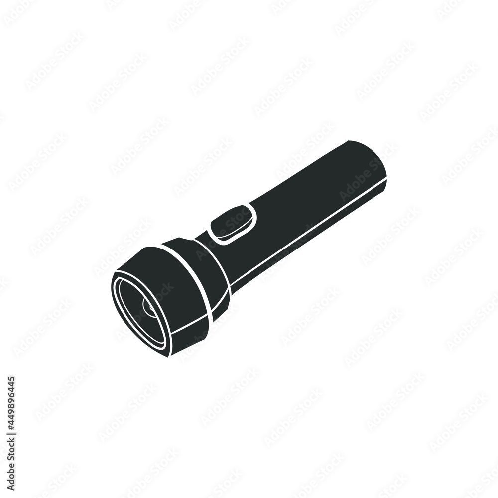Flash Light Icon Silhouette Illustration. Tools Vector Graphic Pictogram Symbol Clip Art. Doodle Sketch Black Sign. Flash Light Icon Silhouette Illustration. Tools Vector Graphic Pictogram Symbol Clip Art. Doodle Sketch Black Sign.