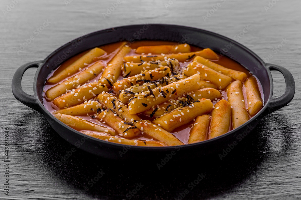 Tteokbokki Korean hot and spicy rice cake