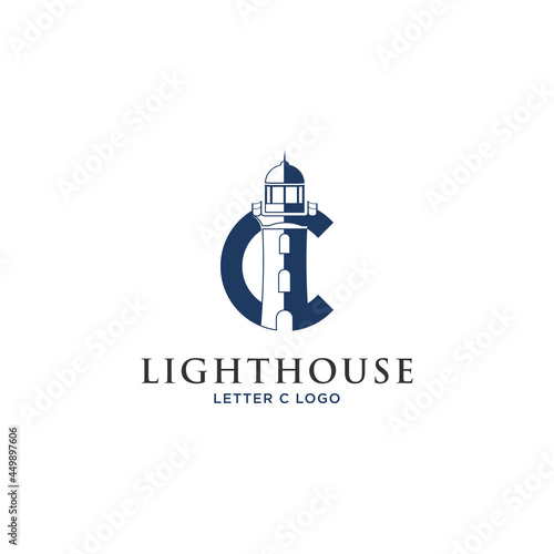 LIGHTHOUSE LOGO IN LETTER C