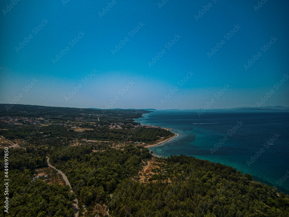 Croatia coast aerial beaches blue water nature clean Croatia coast aerial beaches blue water nature clean