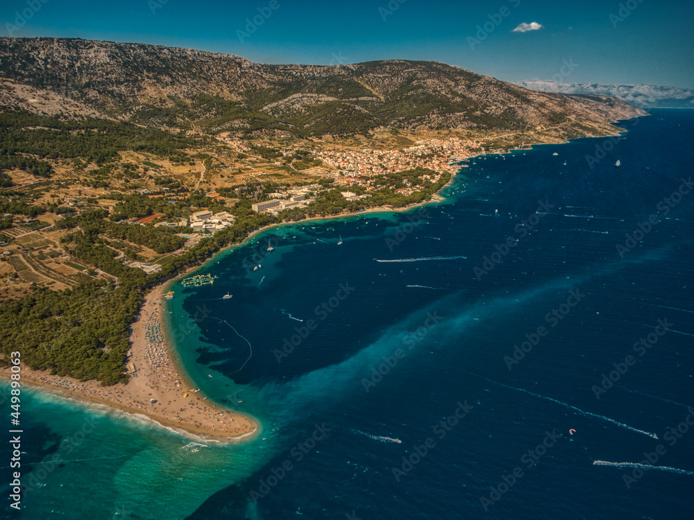 Croatia coast aerial beaches blue water nature clean