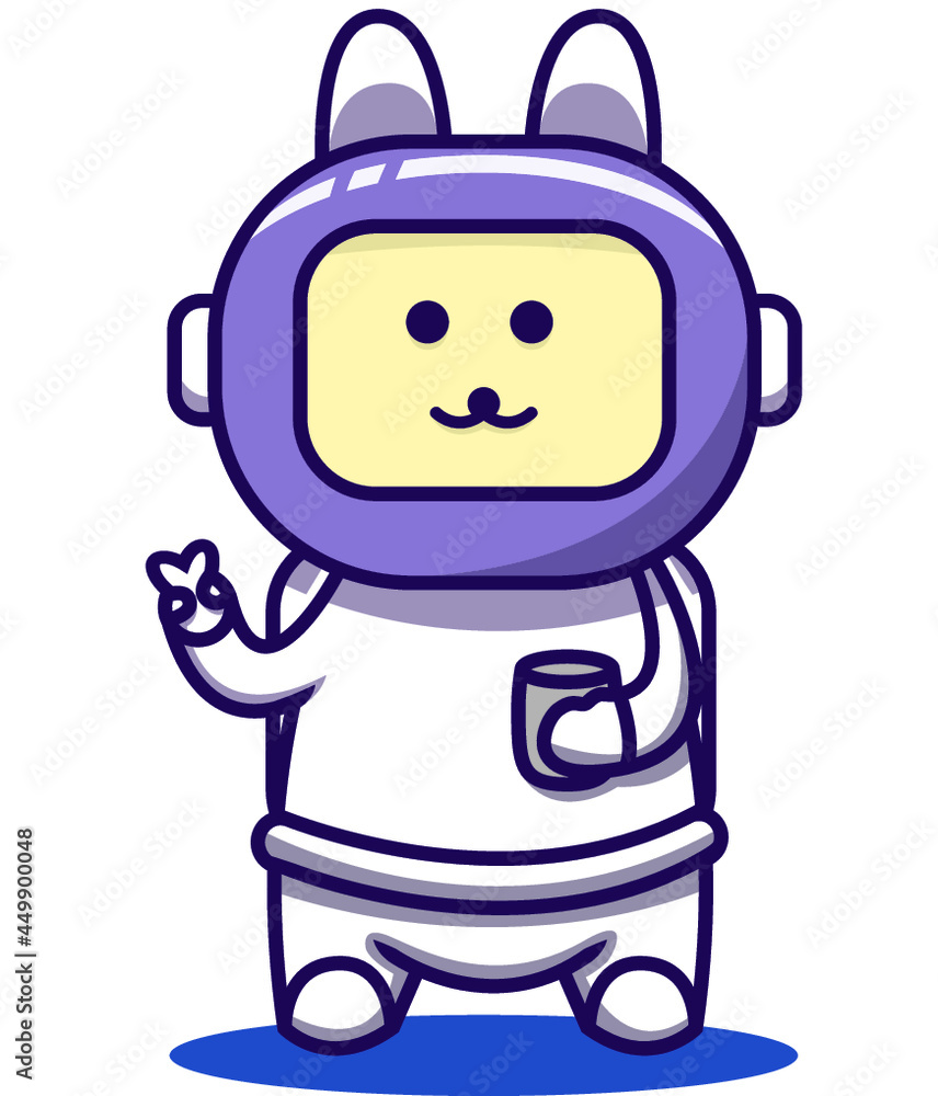 cute rabbit astronaut cute rabbit astronaut