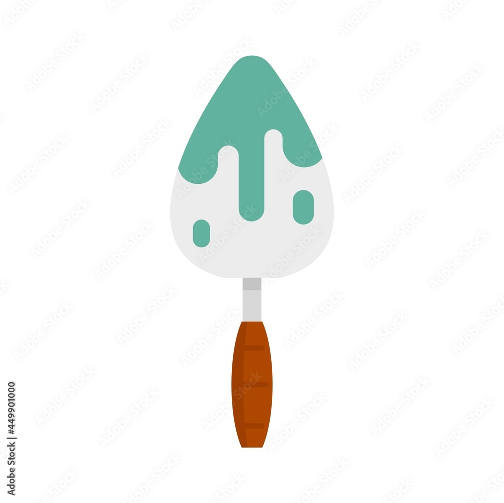 Reconstruction trowel icon flat isolated vector Reconstruction trowel icon flat isolated vector