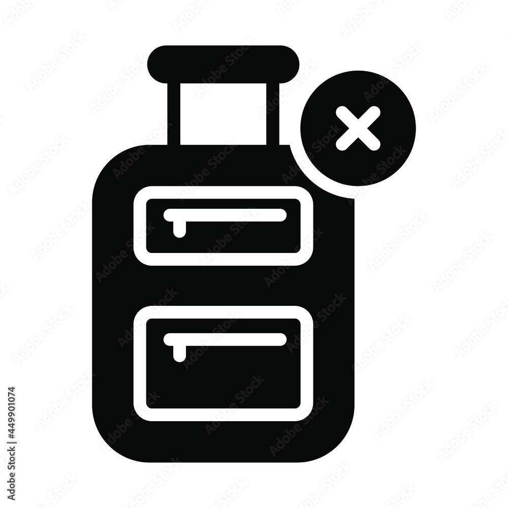 No Traveling Healthcare Medical, vector graphic Illustration Icon. No Traveling Healthcare Medical, vector graphic Illustration Icon.