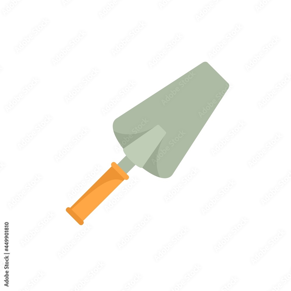 Cement trowel icon flat isolated vector Cement trowel icon flat isolated vector