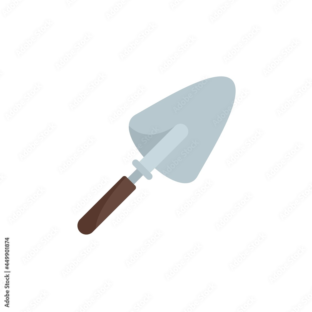 Hand trowel icon flat isolated vector