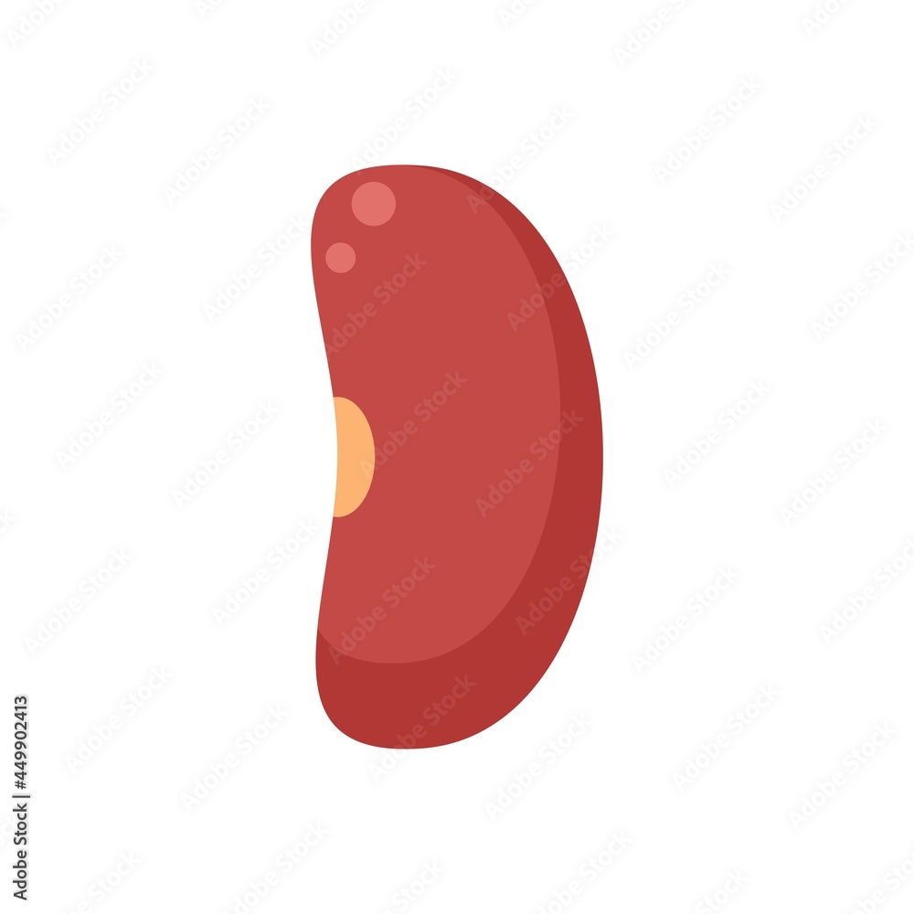 Garbanzo kidney bean icon flat isolated vector Garbanzo kidney bean icon flat isolated vector