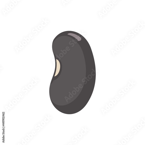 Cooking kidney bean icon flat isolated vector
