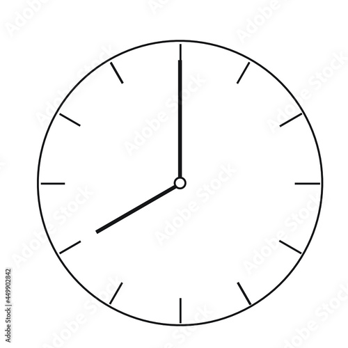 eight o'clock on clock face