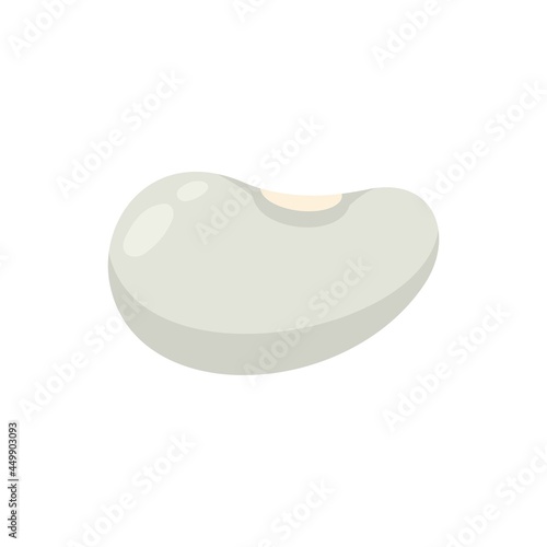 Grain kidney bean icon flat isolated vector