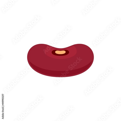 Pinto kidney bean icon flat isolated vector