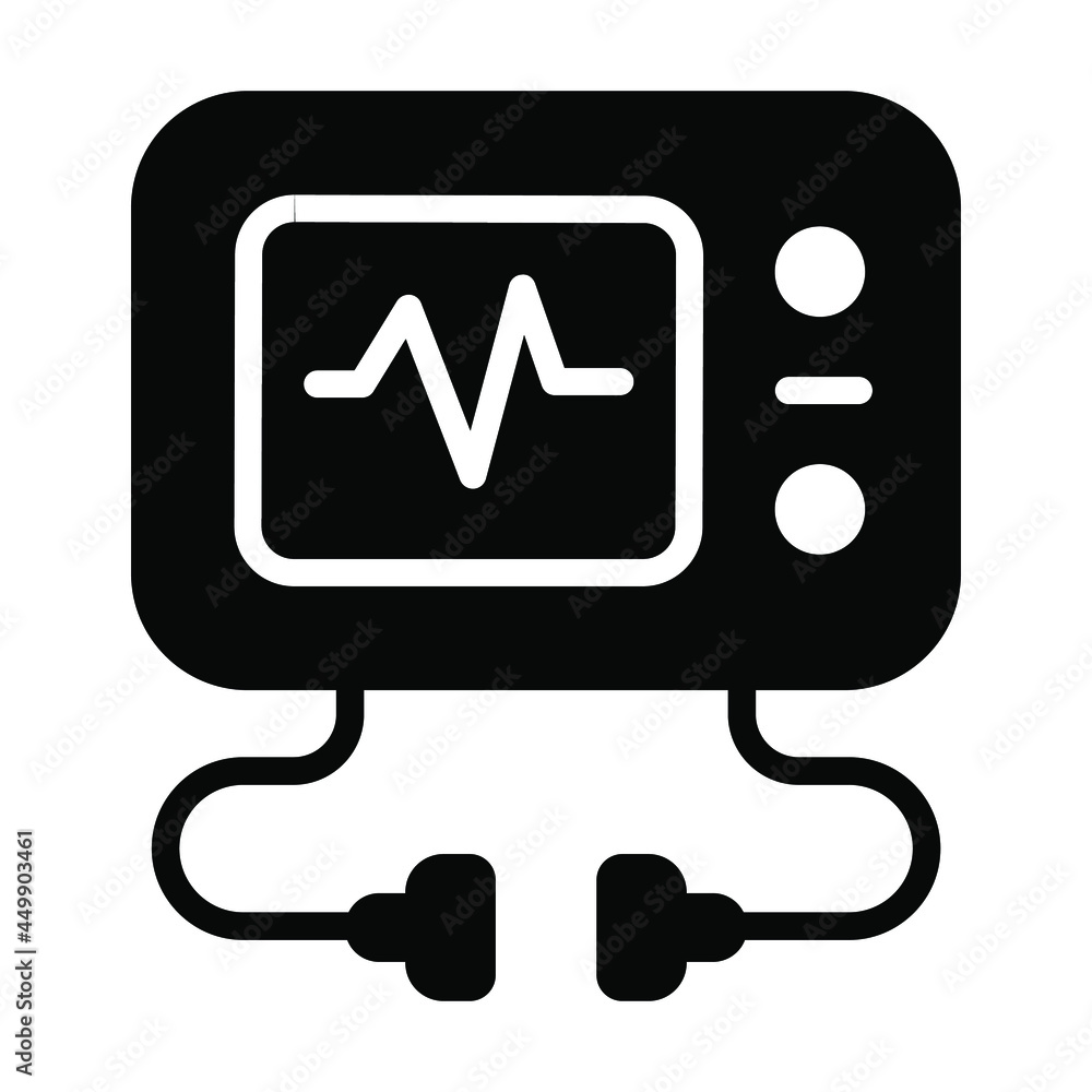 Ecg Reading Healthcare Medical, vector graphic Illustration Icon. Ecg Reading Healthcare Medical, vector graphic Illustration Icon.