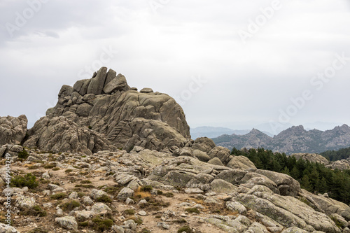 granite formation in the Mount Limbara, massif in northeastern Sardinia, on the border between Gallura and Logudoro. Tempio Pausania, Sassari, Italy, Europe photo
