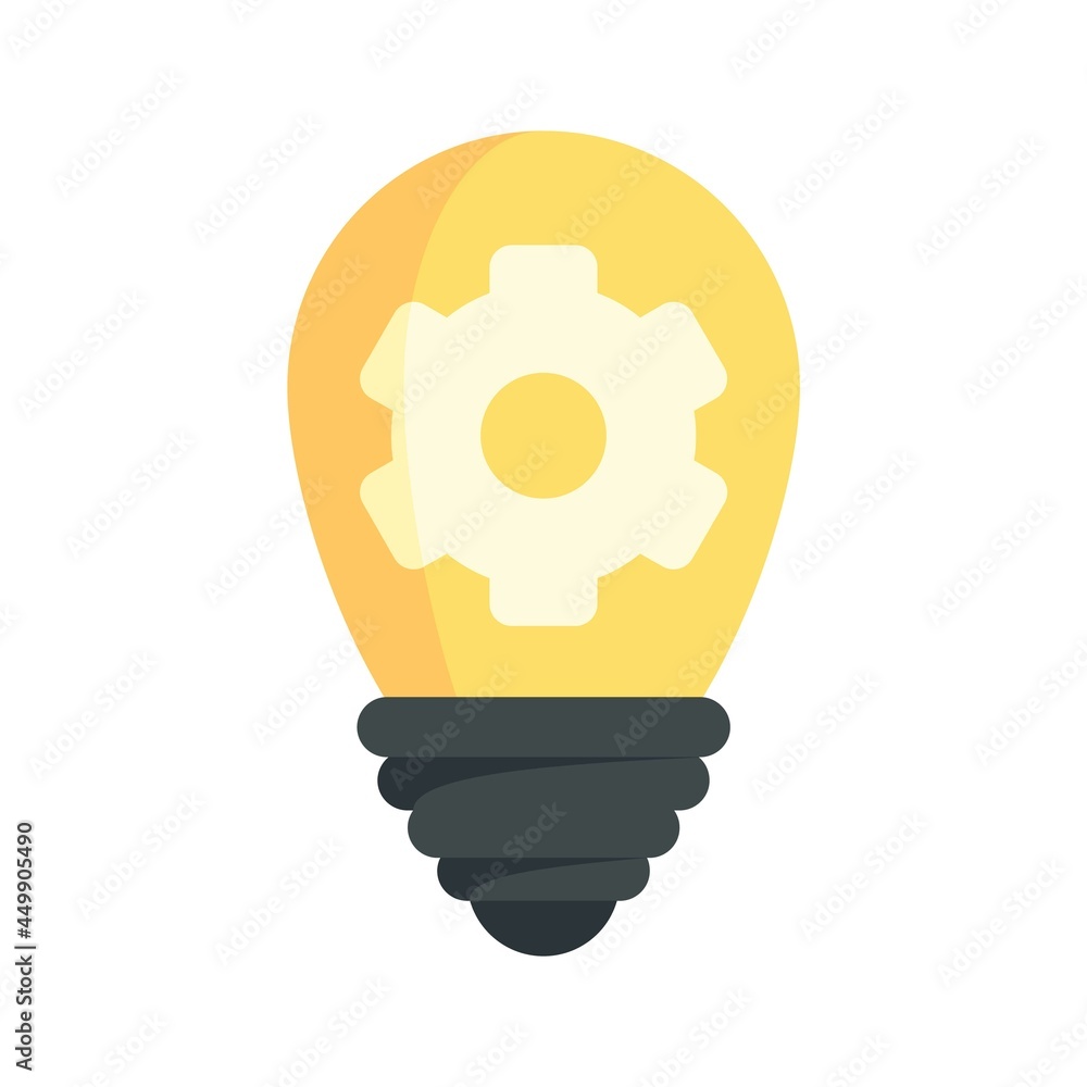 Innovation bulb idea icon flat isolated vector Innovation bulb idea icon flat isolated vector