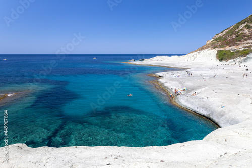 Canvas-taulu Cane Malu beautiful natural pool carved into the rock on the west coast of Sardi