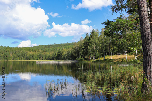 Lake Kramstatjärn in the forest, Järvsö