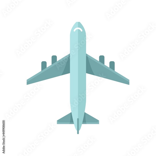 Airplane icon flat isolated vector