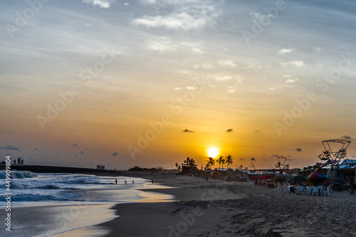 Elegunshi beach in Lagos Nigeria. It is a private beach located at Lekki near Lagos.