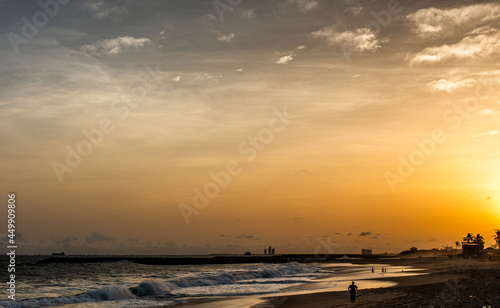 Elegunshi beach in Lagos Nigeria. It is a private beach located at Lekki near Lagos. © Fela Sanu