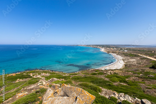 San Giovanni in Sinis beach. protected marine area of the Sinis Peninsula, Cabras, Oristano, Sardinia, Italy