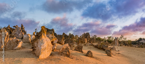 The Pinnacles in the Nambung National Park, Western Australia. photo