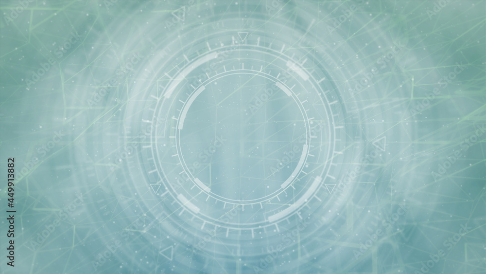 vivid modern abstract background of moving hud or ui circles, it concept - abstract 3D rendering vivid modern abstract background of moving hud or ui circles, it concept - abstract 3D rendering