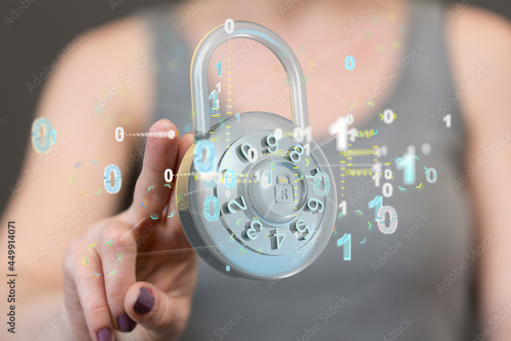 Cybersecurity and information or network protection. Future technology web Cybersecurity and information or network protection. Future technology web