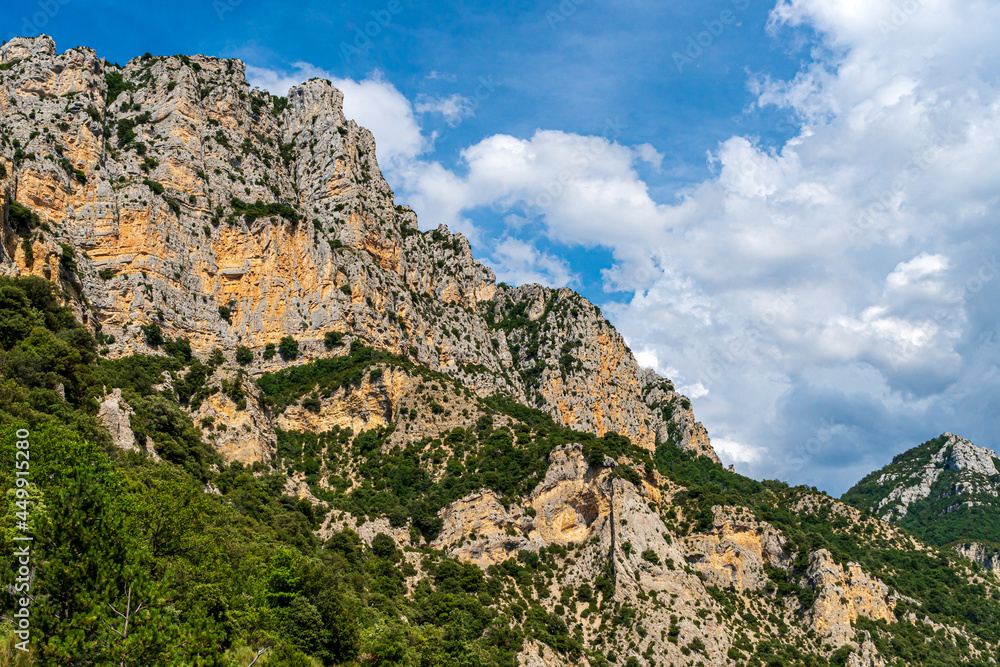Falaises des gorges du Verdon en Provence
