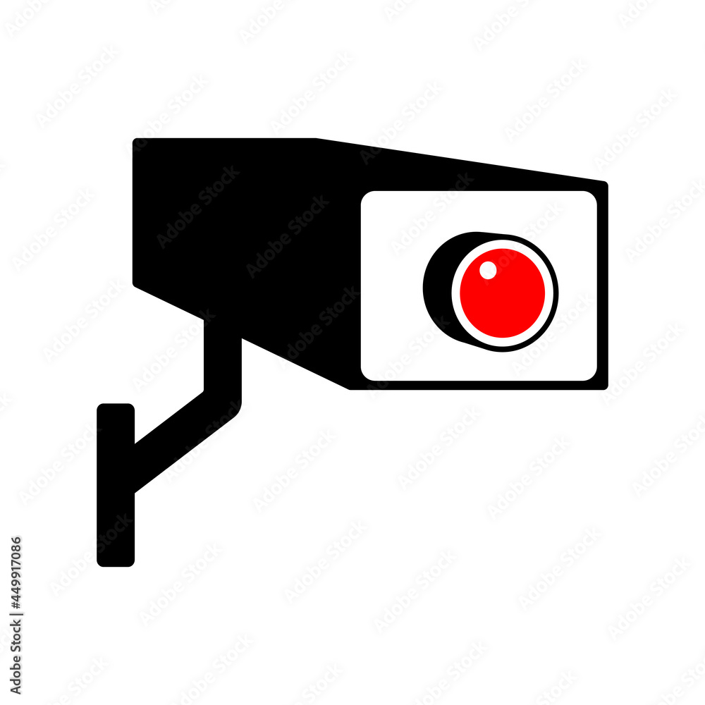 Videcam vector illustration , video monitoring sign, video camera icon Videcam vector illustration , video monitoring sign, video camera icon