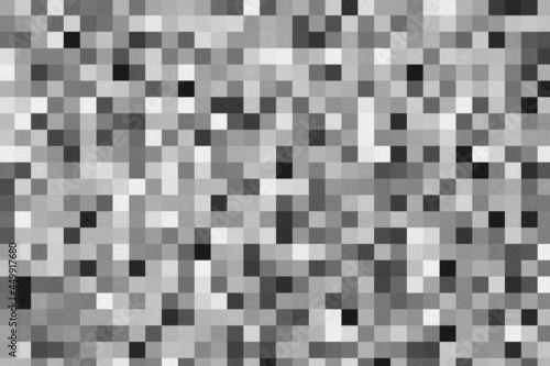 Fototapeta Naklejka Na Ścianę i Meble -  Design for tiles. 3d Gray background. Black and white wallpaper. Abstract art. Mosaic texture.