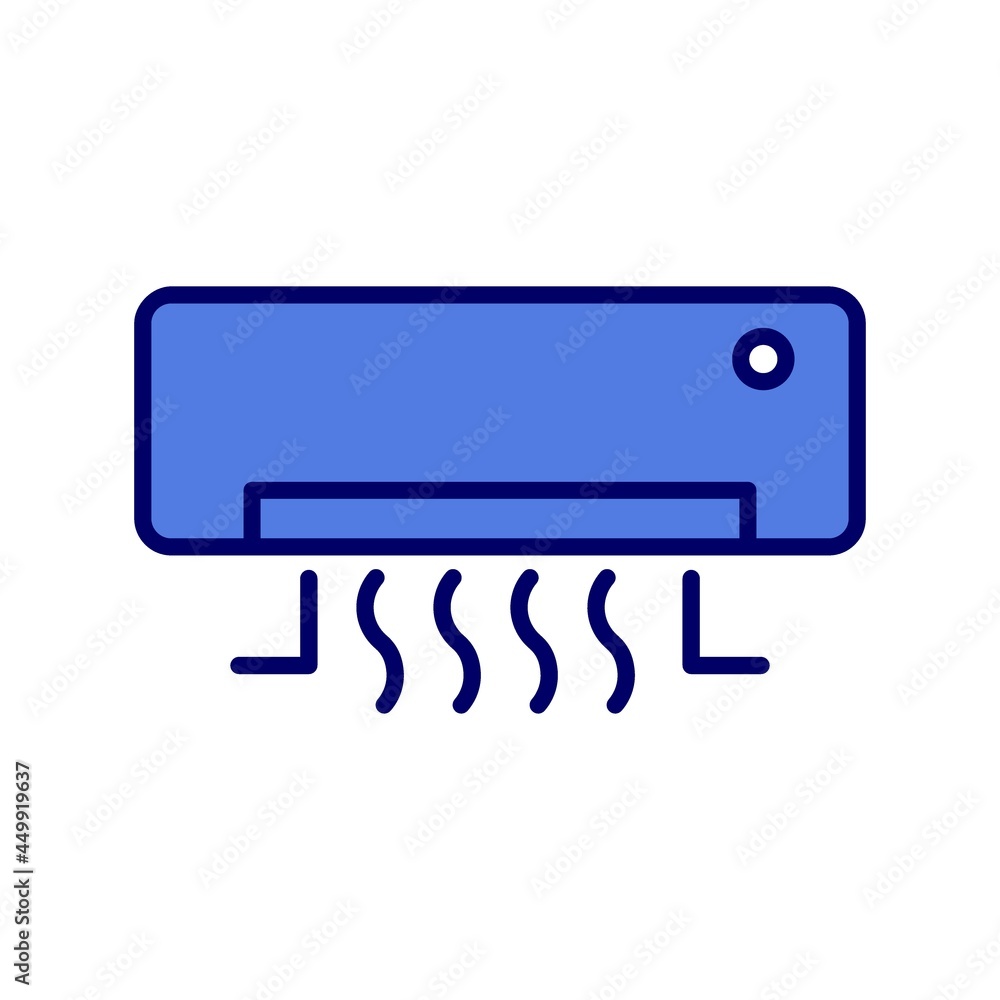 Air Conditioner Line Filled Vector Icon Design Air Conditioner Line Filled Vector Icon Design