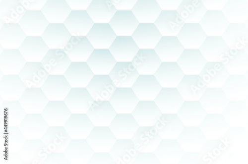 white abstract geometric hexagon pattern background 