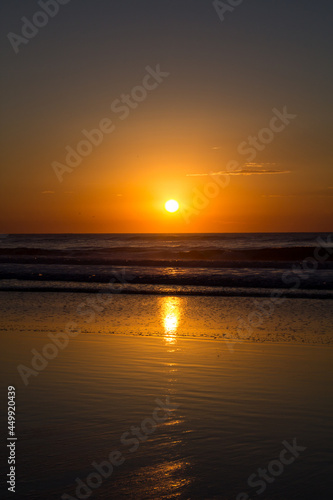 Sunrise on the Santinho s beach in Florianopolis  south Brazil
