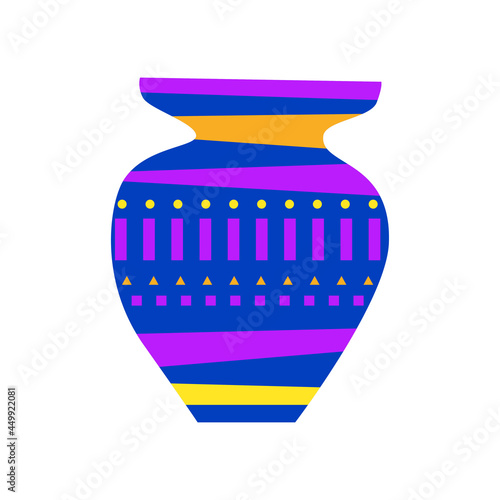 Vase Abstract minimalist boho poster or t shirt design template .