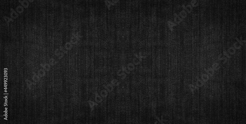 Texture fabric black jeans background