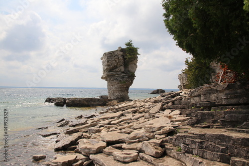 rock and sea flowerpot island 