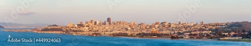 Panorama Sunset San Francisco, California, USA