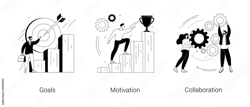 Business growth abstract concept vector illustrations. Business growth abstract concept vector illustrations.
