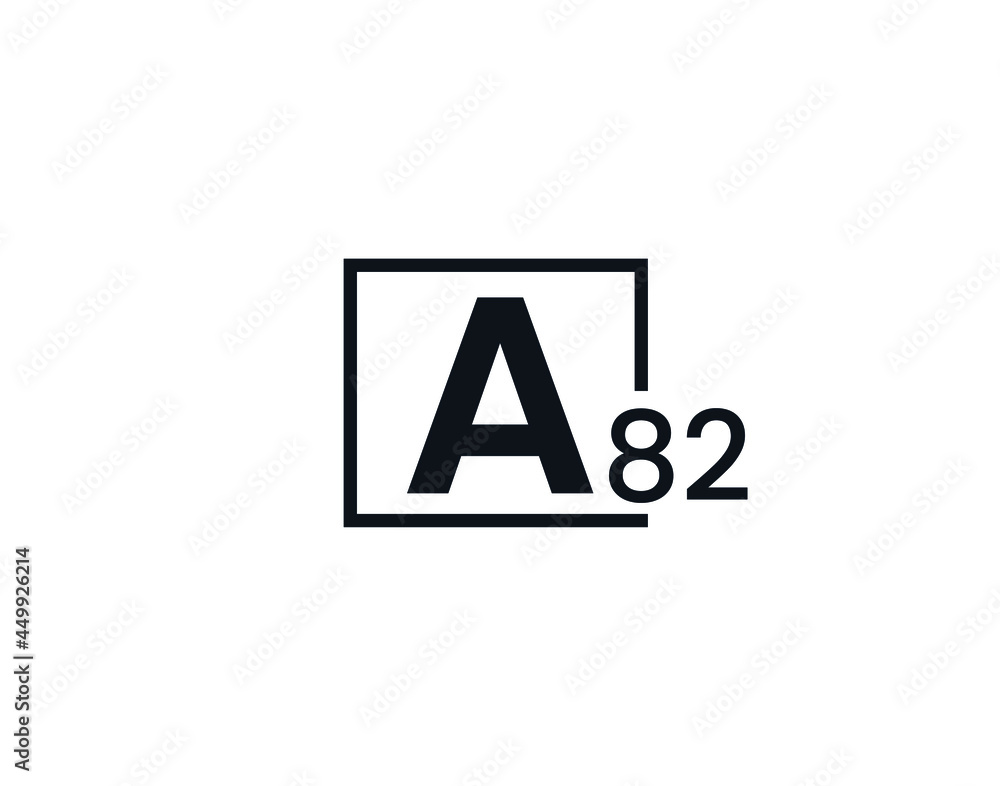 A82, 82A Initial letter logo A82, 82A Initial letter logo
