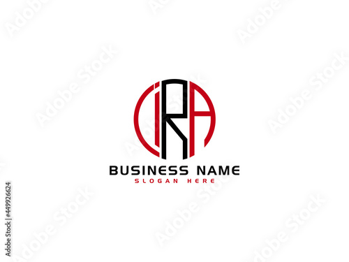 Letter IRA Logo Iocn Vector Image For Business