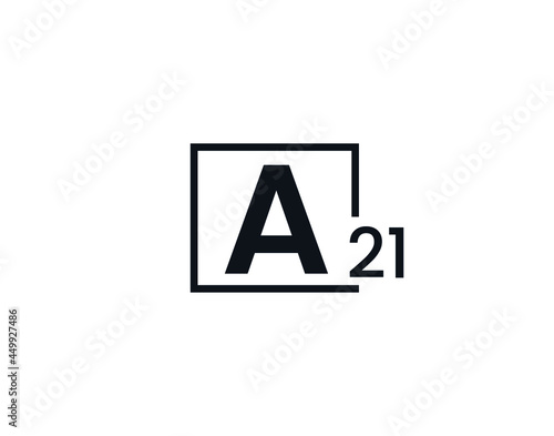A21, 21A Initial letter logo