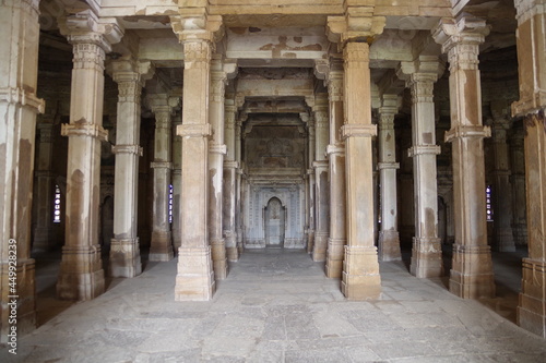 インド 世界遺産チャンパネール・パーヴァガドゥ遺跡公園のジャミマスジド