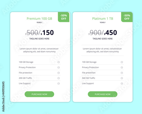 Modern Web Pricing Table