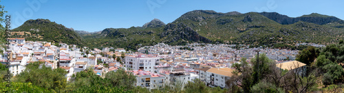 Vista panorámica del pueblo de Ubrique, provincia de Cádiz, Andalucía